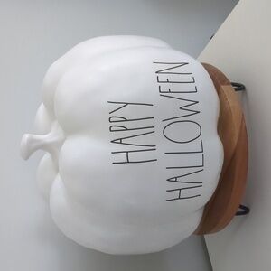 Rae Dunn Happy Halloween pumpkin decoration